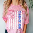 Funny Class Of 2021 American Flag Senior Graduation Comfort Color Blast T-Shirt Clay
