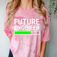 Future Engineer Loading Bar Cool Graduation Comfort Color Blast T-Shirt Clay