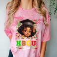 Future HBCU Grad Girl Kids Graduation HBCU College Comfort Color Blast T-Shirt Clay