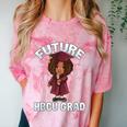 Future HBCU Grad Girl Wearing Graduation Gown Comfort Color Blast T-Shirt Clay