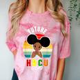 Future HBCU Grad Graduate Afro Girl College Graduation Comfort Color Blast T-Shirt Clay