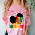 Future HBCU Grad History Girl Graduation HBCU Kids Comfort Color Blast T-Shirt Clay