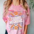Future Mechanic Graduation School Kids Toddler Women Men Gag Comfort Color Blast T-Shirt Clay