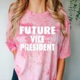 Future Vice President Graduation Comfort Color Blast T-Shirt Clay