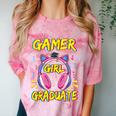 Gamer Girl Graduate Shirt Girls Kids Gamer Graduation Comfort Color Blast T-Shirt Clay