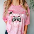 Gamers Graduation I Graduated Play Time Gamer Comfort Color Blast T-Shirt Clay