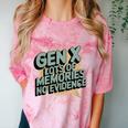 Gen X Lots Of Memories No Evidence Nostalgia Throwback Quote Premium Tri-Blend Comfort Color Blast T-Shirt Clay