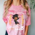 Girl Magic Graduate Kindergarten Graduation 2023 Comfort Color Blast T-Shirt Clay