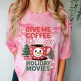Give Me Coffee And Holiday Movies Introvert Christmas Comfort Color Blast T-Shirt Clay Give Me Coffee And Holiday Movies Introvert Christmas Comfort Color Blast T-Shirt Clay