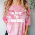 Go Away I'm Introverting Humor Sarcastic Geek Gamer Jokes Comfort Color Blast T-Shirt Clay Go Away I'm Introverting Humor Sarcastic Geek Gamer Jokes Comfort Color Blast T-Shirt Clay