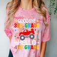 Goodbye 3rd Grade Hello 4th Grade Graduation 2024 Comfort Color Blast T-Shirt Clay