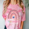 Goodbye 5TH Grade Graduation 2024 Hello 6TH Grade Rainbow Comfort Color Blast T-Shirt Clay