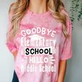 Goodbye Elementary School Graduation Hello Middle School Comfort Color Blast T-Shirt Clay