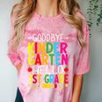 Goodbye Kinder Garten Hello 1st Grade Graduation 2024 Comfort Color Blast T-Shirt Clay