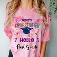Goodbye Kindergarten Graduation Class 2025 1st Grade Kids Comfort Color Blast T-Shirt Clay