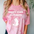 Goodbye School Hello Fishing Graduation T-Shirt Comfort Color Blast T-Shirt Clay