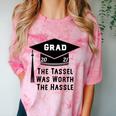 Grad 2021 Graduation Tassel Was Worth The Hassle Comfort Color Blast T-Shirt Clay