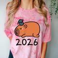 Grad Class Of 2026 Capybara Graduation Graduated Kids Comfort Color Blast T-Shirt Clay