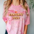 Graduate 2028 Class Of 2028 Senior Graduation Comfort Color Blast T-Shirt Clay