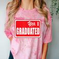 Graduate Class Of 2025 Senior Graduation End Of School Year Comfort Color Blast T-Shirt Clay