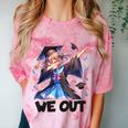 We Out Graduate Dabbing Anime Girl Grad Graduation Comfort Color Blast T-Shirt Clay