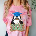Graduate Penguin Class Of 2025 Kids Graduation Comfort Color Blast T-Shirt Clay