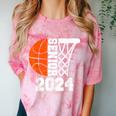 Graduate Senior Class Of 2024 Basketball Player Graduation Comfort Color Blast T-Shirt Clay