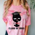 I Graduated Class Of2023 Cat Graduation Comfort Color Blast T-Shirt Clay