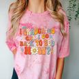 I Graduated Can I Go Back To Bed Now Graduation Groovy Comfort Color Blast T-Shirt Clay