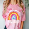 I Graduated Can I Go Back To Bed Now Graduation Hat Rainbow Comfort Color Blast T-Shirt Clay