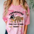 I Graduated Can I Go Back To Bed Sloth Graduation Cap Comfort Color Blast T-Shirt Clay