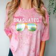 Graduated Graduation Tropical Sunglasses Comfort Color Blast T-Shirt Clay