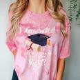 I Graduated Life Is Gonna Be Easy Now Right Graduation Comfort Color Blast T-Shirt Clay