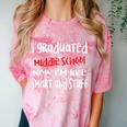 I Graduated Middle School Graduation Comfort Color Blast T-Shirt Clay