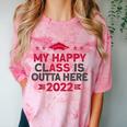 Graduation 2022 My Happy Class Is Outta Here Senior Comfort Color Blast T-Shirt Clay