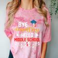 Graduation Bye Elementary Hello Middle School Graduate Comfort Color Blast T-Shirt Clay