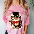 Graduation Cat Class Of 2023 Comfort Color Blast T-Shirt Clay