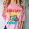 Graduation First Day Of School Crushed It Comfort Color Blast T-Shirt Clay