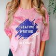 Graduation Graduated Creative Writing Degree University Comfort Color Blast T-Shirt Clay