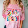 Graduation Peace Sign Out Eighth Grade Tie Dye Hippie Comfort Color Blast T-Shirt Clay