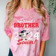 Graduation Proud Brother Of A 2024 Senior Baseball Player Comfort Color Blast T-Shirt Clay
