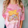 Graduation Rollin' Outta Preschool Monster Truck Boys Pre-K Comfort Color Blast T-Shirt Clay