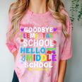 Graduation Shirt For 5th Grader Goodbye Hello Middle School Comfort Color Blast T-Shirt Clay