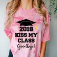 Graduation T Shirt Kiss My Class 2018 Goodbye Comfort Color Blast T-Shirt Clay
