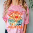 Groovy Brother 70s Aesthetic Nostalgia 1970's Retro Brother Comfort Color Blast T-Shirt Clay