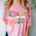 Groovy Senior Class Of 2026 My Last First Day Graduation 26 Comfort Color Blast T-Shirt Clay
