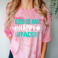 This Is My Happy Face Introvert Comfort Color Blast T-Shirt Clay This Is My Happy Face Introvert Comfort Color Blast T-Shirt Clay