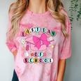 Happy Last Day Of School Coquette Bow Graduation Girls Kids Comfort Color Blast T-Shirt Clay