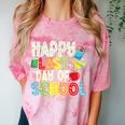 Happy Last Day Of School Teacher Kids Boys Girls Graduation Comfort Color Blast T-Shirt Clay