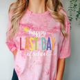 Happy Last Day Of School Women Teachers School Graduation Comfort Color Blast T-Shirt Clay